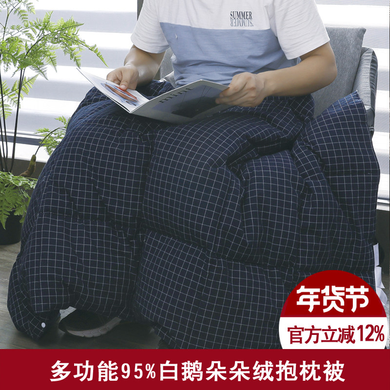 车载羽绒抱枕被子白鹅绒汽车午睡便携两用二合一办公室车上小毯子,居家布艺,抱枕被,淘宝优惠券,粉丝福利购,淘宝优惠卷