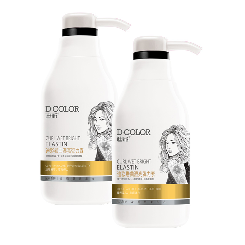 迪彩卷曲湿亮弹力素300g*2瓶  发新老包装