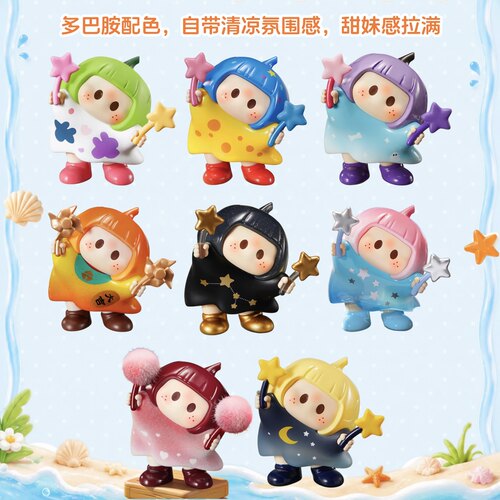现货 MINISO名创优品右右酱YOYO萌趣歪头S2系列盲盒潮玩手办摆件