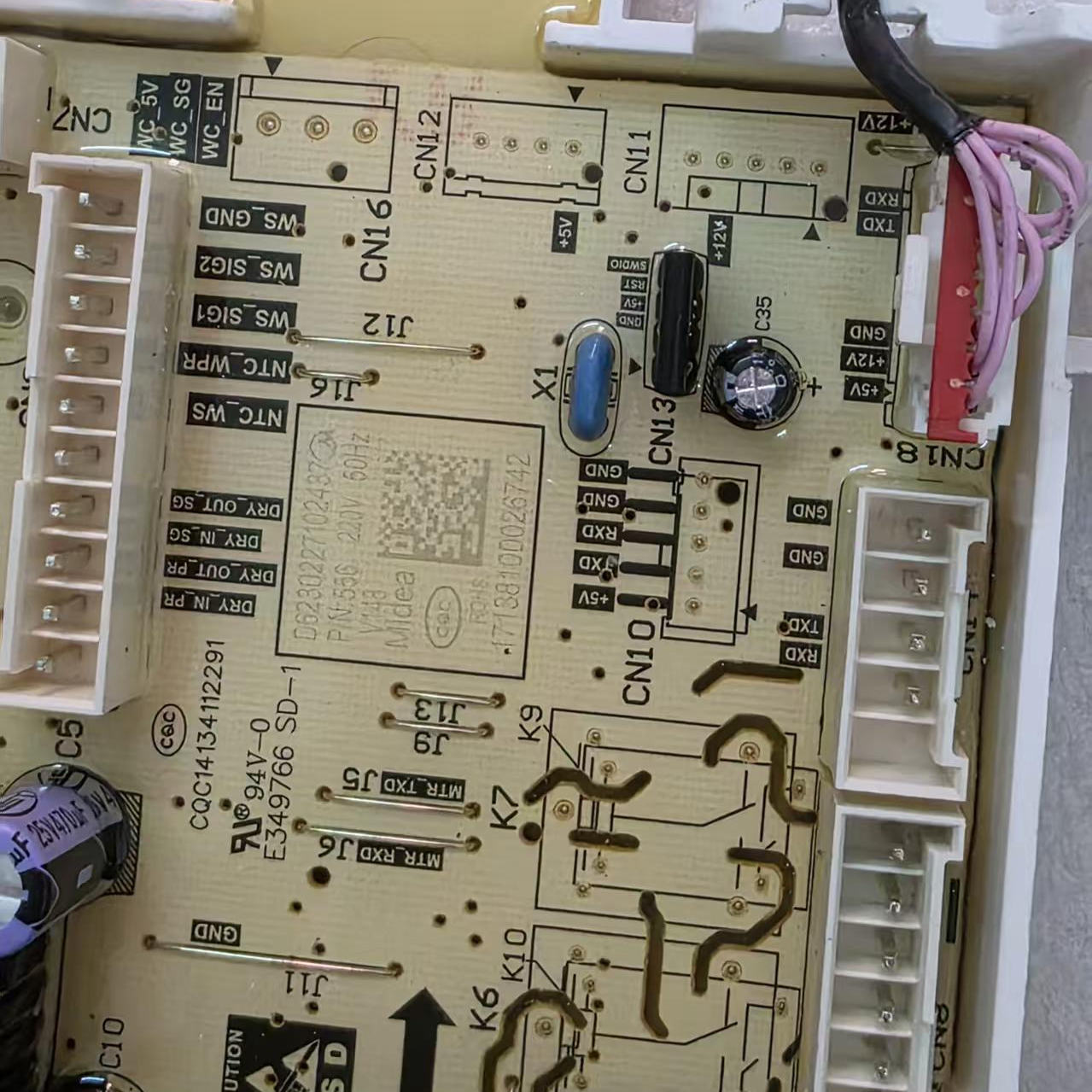 美的洗衣机电源版17138100026742