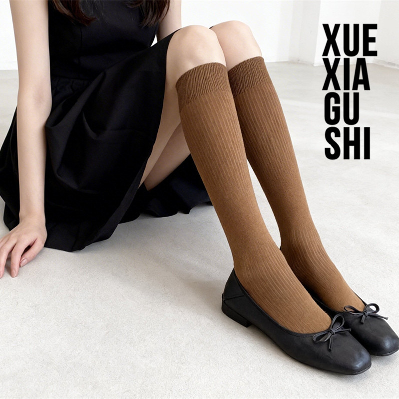 王炸经典/超细条纹/桑蚕丝小腿袜