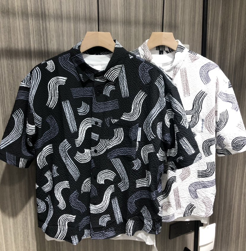 碎花日系风格街头透气休闲衬衫时间韩版宽松显瘦夏季