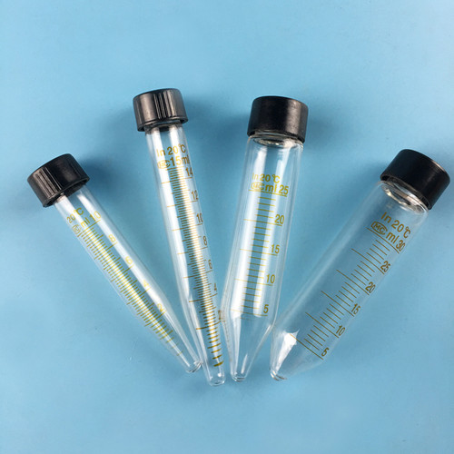 玻璃螺口尖底试管 丝口刻度离心管 5/10/15/20/25/30/50ml耐高温