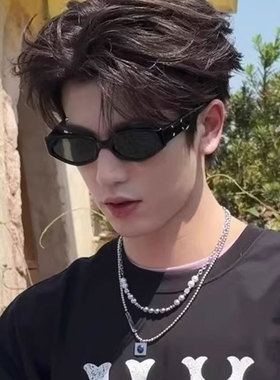 张凌赫同款痞帅猫眼显脸小墨镜女