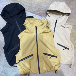 背心外套风衣女韩版 连帽运动风马甲工装 宽松休闲坎肩 时尚 2026新款