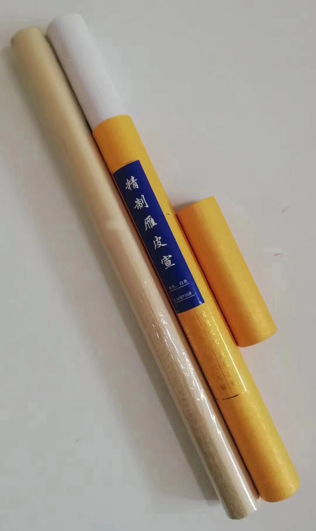 精制雁皮纸 绵软薄如蝉翼细腻两面毛光而不滑纹理清晰 半生熟宣纸