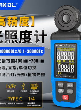 斯耐科数字光谱照度计8302A光照