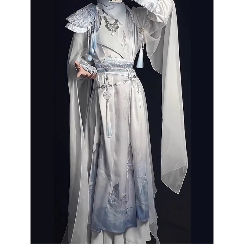 改良圆领袍汉元素古风少年感武侠风汉服cos服武侠套装男女同款