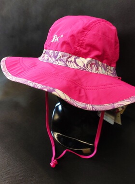 EX2伊海诗户外双面防晒宽檐帽防晒大檐帽太阳帽护颈防晒351332