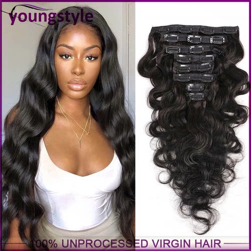 bodywavehumanhair卡子发