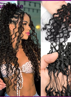 Deep Wave Crochet Hair Extensions 100g Peruvian human hair