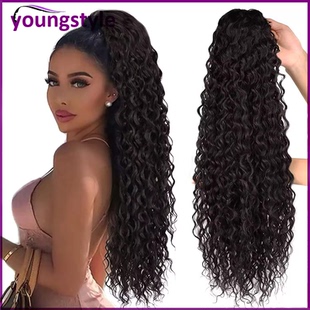 Indian Human Hair Kinky Curly Hair Ponytail Hair真人发马尾发