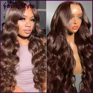 4# brown body wave 13*4 lace front wig human hair lace wigs