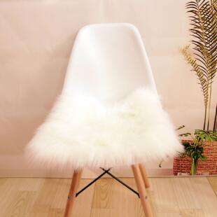 跨境家居柔软人造毛皮方形羊皮地毯柔软毛绒座椅套垫沙发羊毛地毯