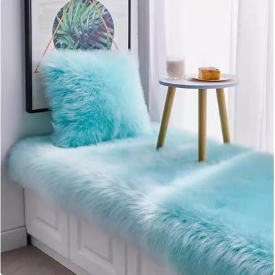 加厚长毛绒飘窗垫窗台垫阳台榻榻米网红卧室床边垫子四季款可定做