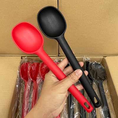 食品级硅胶浅口汤勺不粘锅专用