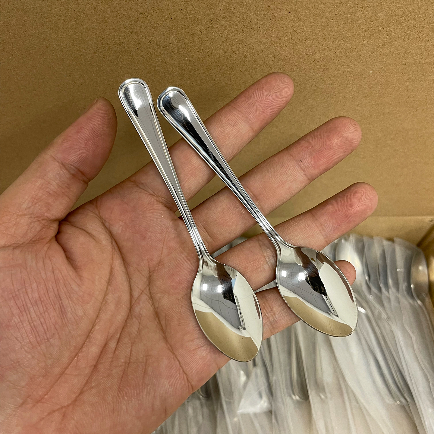 外贸出口304不锈钢咖啡小勺盐勺