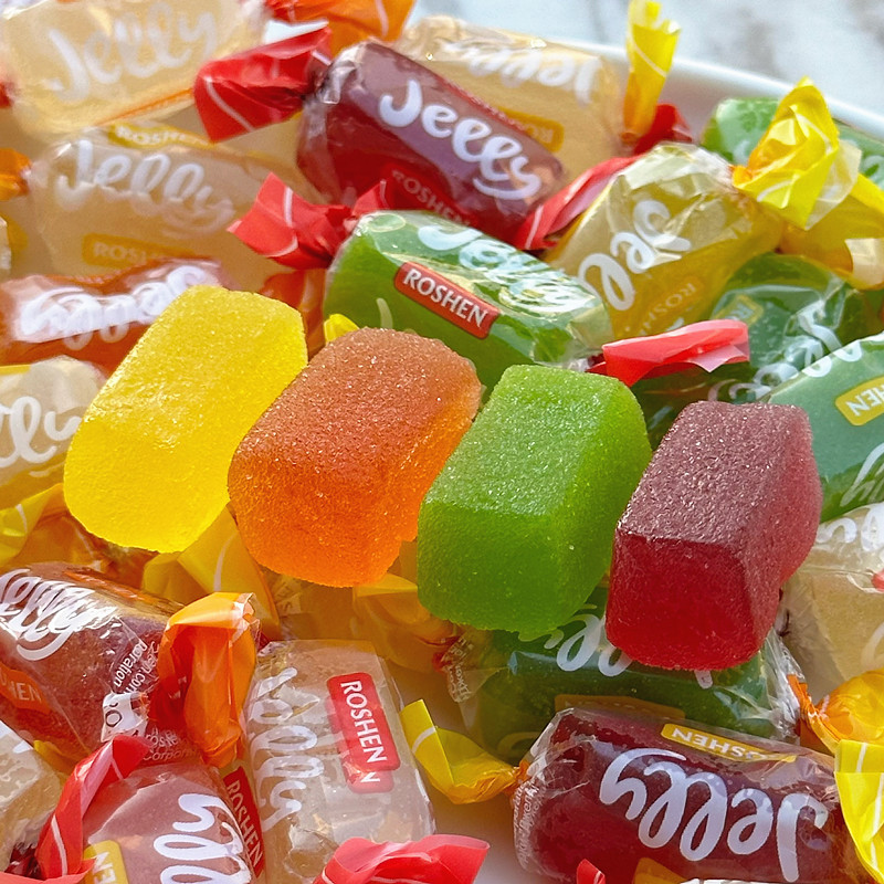 乌克兰进口如胜roshen水果味软糖果汁软糕儿童零食糖果喜糖无夹心