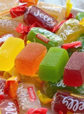 乌克兰进口如胜roshen水果味软糖果汁软糕儿童零食糖果喜糖无夹心