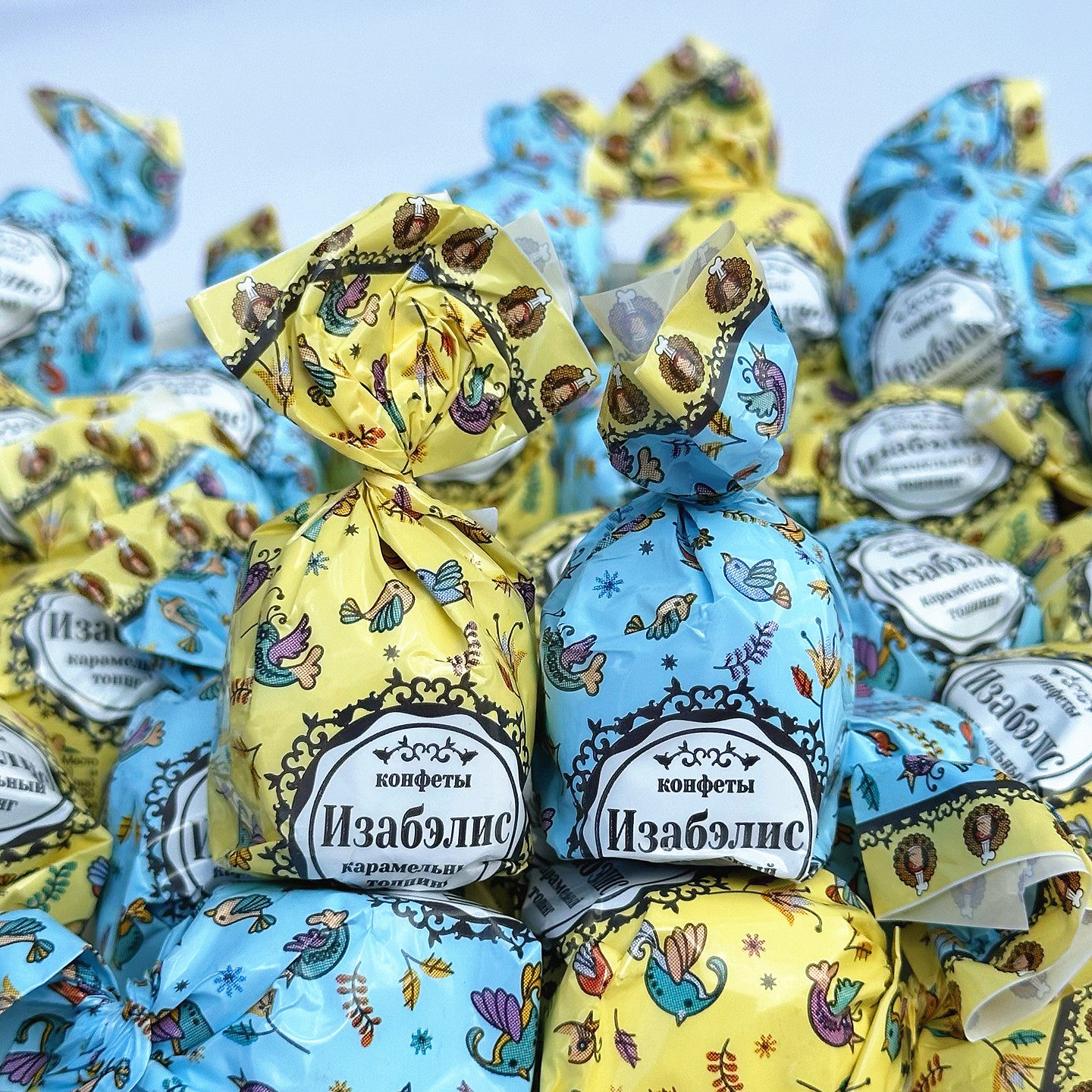 俄罗斯进口俄小淼小鸟焦糖夹心巧克力味糖果喜糖小礼物伴手礼零食