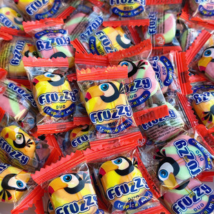 俄罗斯进口爱比可什锦水果味软糖休闲独立小包装零食糖果咀嚼年货