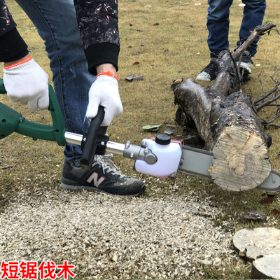 48V电动加长高枝锯多功能电链锯果树修枝锯高空修剪机割灌割草机