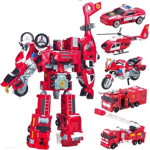 新款 凯裕荣达LR烈浴火海五合金变形玩具五合一KY308