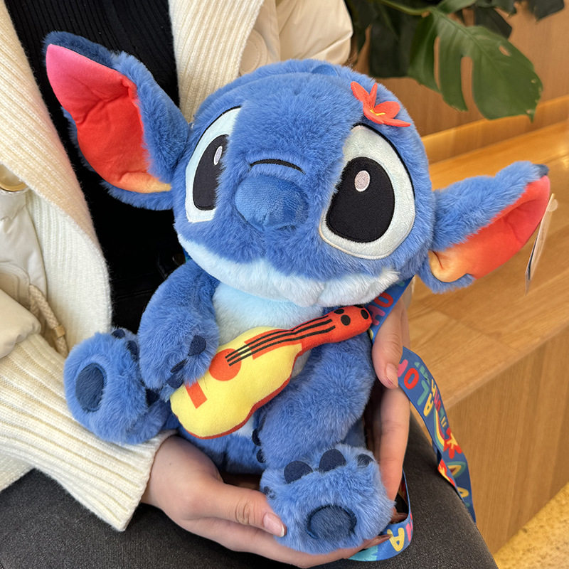 新款 迪士尼正版奇毛绒史迪仔变装包子功能公仔挂件玩偶娃娃批