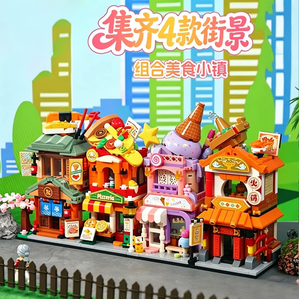 古迪拼插积木普通塑料积木