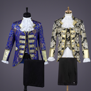 成人款 话剧表演服装 宫廷礼服演出服白马王子舞台复古欧式 欧洲男士