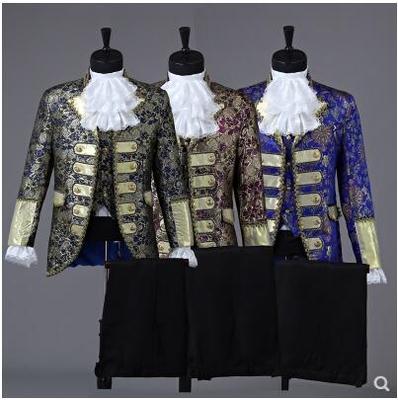 欧洲男士宫廷礼服舞台成人款复古