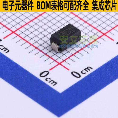 肖特基二极管 B160Q-13-F DO-214AC DIODES(美台) 电子元器件配单