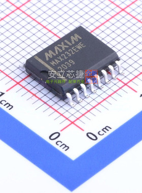 RS232芯片 MAX232EWE+T SO-16 MAXIM(美信) 电子元件配单全新原装