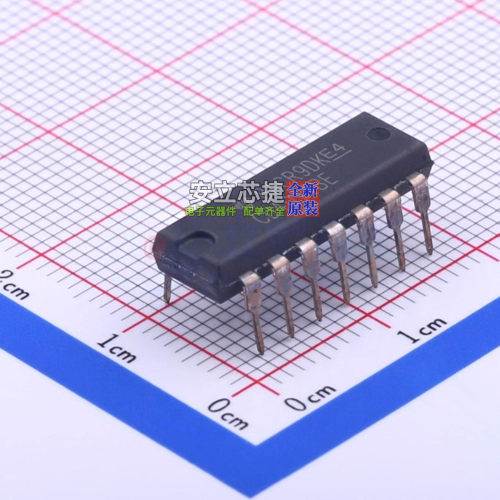 逻辑门 CD4011BE DIP-14 TI/德州 电子元器件配单全新原装