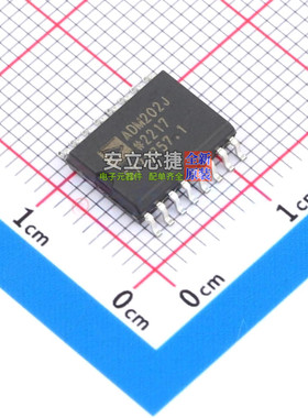 RS232芯片 ADM202JRWZ SOIC-16 ADI(亚德诺) 电子元器件全新原装