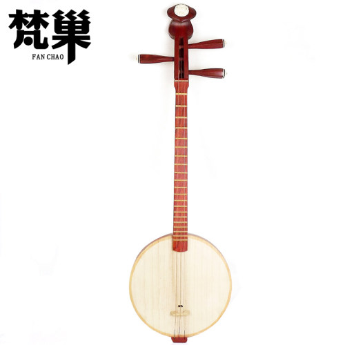 梵巢牌成人红色花梨木秦琴乐器剧团乐队初学秦琴手工制作厂家直销