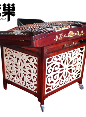 初学成人扬琴乐器402401舞台演奏扬琴色木材质赠送盒架子厂家直销