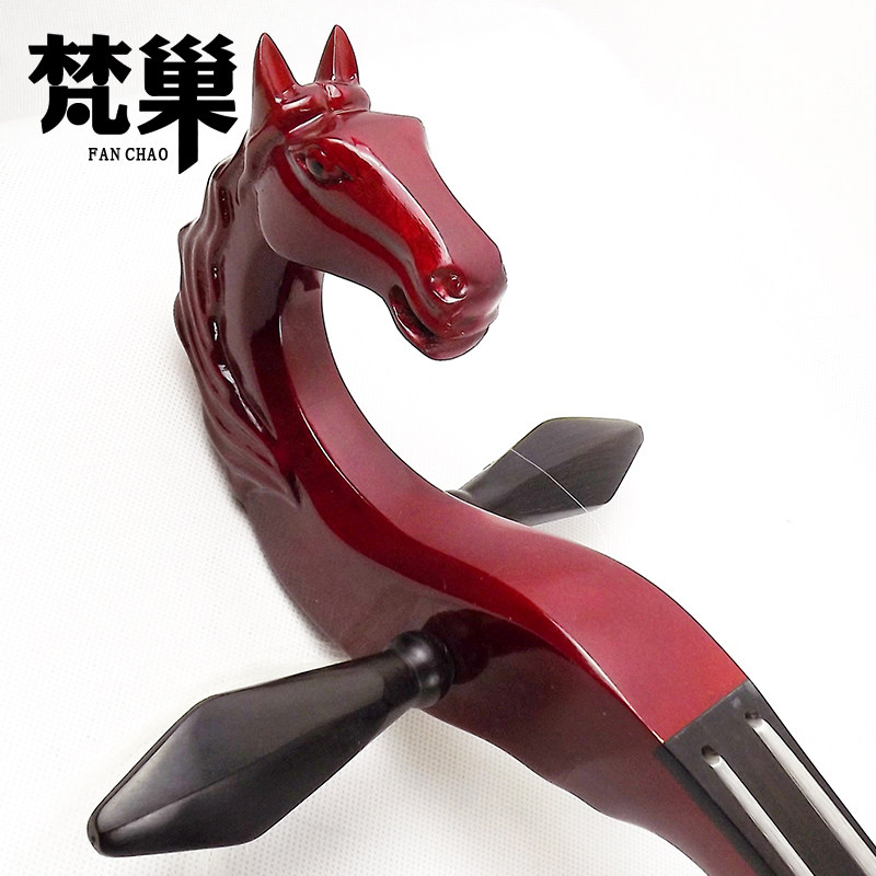 梵巢牌黑檀木指板鱼鳞松面板演奏初学马头琴蒙古乐器MT03赠送配件