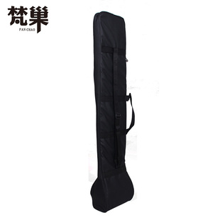 梵巢牌手提单肩背黑色皮革材质高音中音低音四胡琴包防水防潮皮革