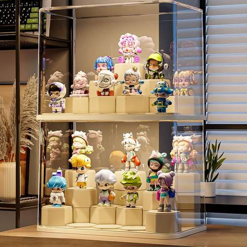 日本进口收纳防尘盲盒展示架