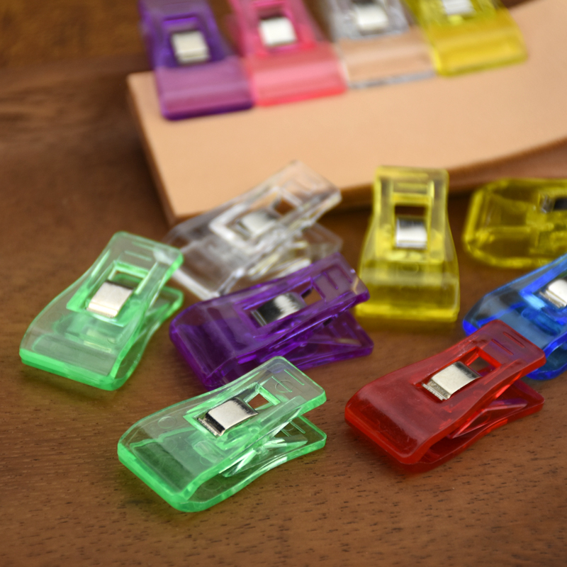 透明塑料夹手工diy拼布皮革固定