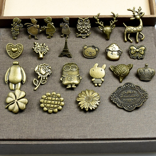 花样四合扣633复古diy手工具兔子