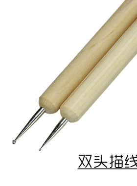 皮雕图纸描线笔 划线临摹手工皮革工具diy工具描线画图套装皮艺
