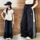 阔腿裤 时髦百搭工装 潮款 拖地裤 韩版 洋气个性 休闲裤 裤 新款 女童夏季