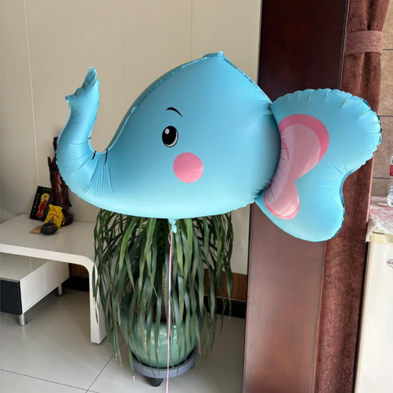 氦之源3D立体大象飘空铝膜气球