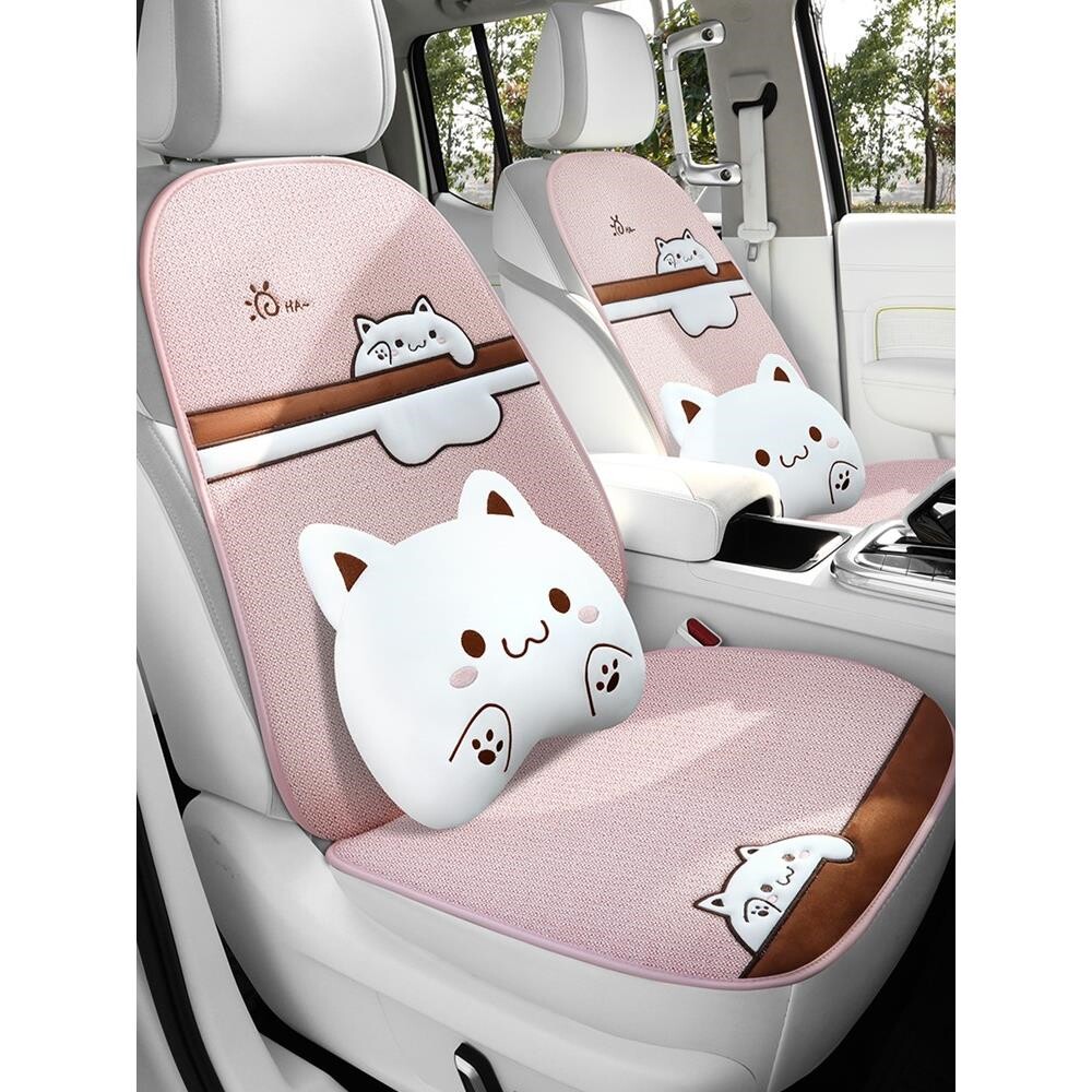 荣威rx8龙猫 ei5 marvel x r er6单座五座亚麻汽车坐垫座椅垫四季