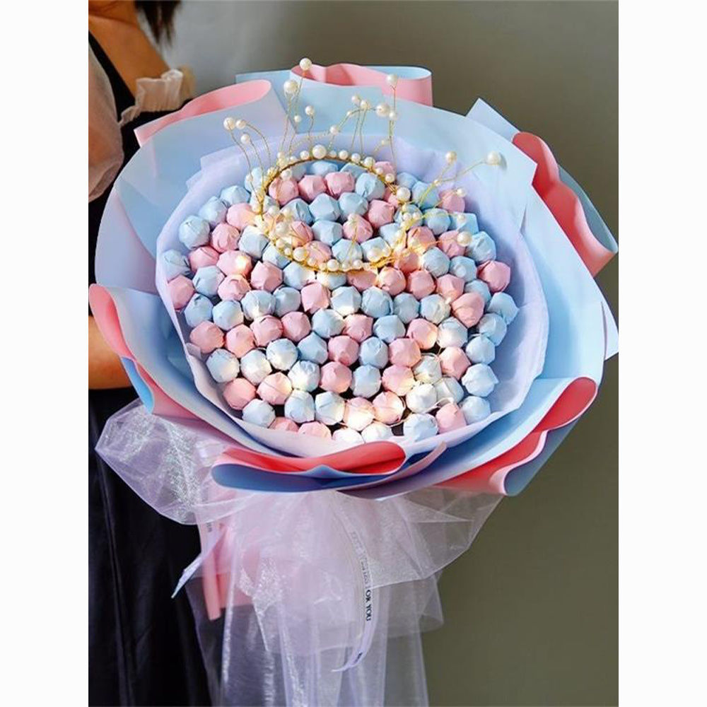 毕业520儿童节棒棒糖零食花束DIY手工制作材料送女生闺蜜生日礼物