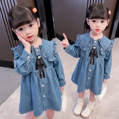 儿童秋季新款裙子女童牛仔裙