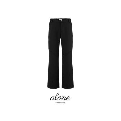 「alone」“海王”520g鳞纹肌理箭形垂坠百搭通勤直筒微喇西裤