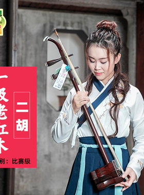 上海敦煌牌10AAA一级老红木二胡乐器蟒皮比赛级正品考级演奏琴